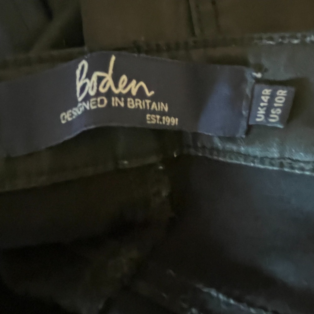 Boden The Mayfair Modern 10R Black Coated Stretch Skinny‎ Jeans Slimming Pants - Picture 4 of 6
